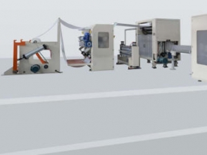 全自動(dòng)內(nèi)分疊擦手紙機(jī)生產(chǎn)線(配牛皮紙單包機(jī))